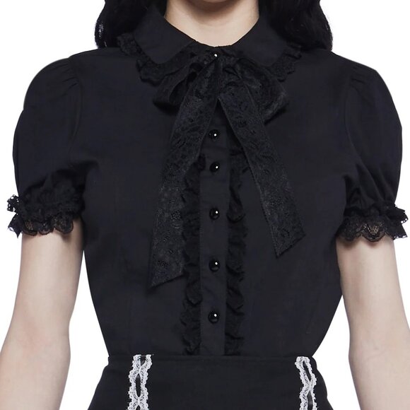 Coveted Darling Poplin Blouse - Picture 1 of 5